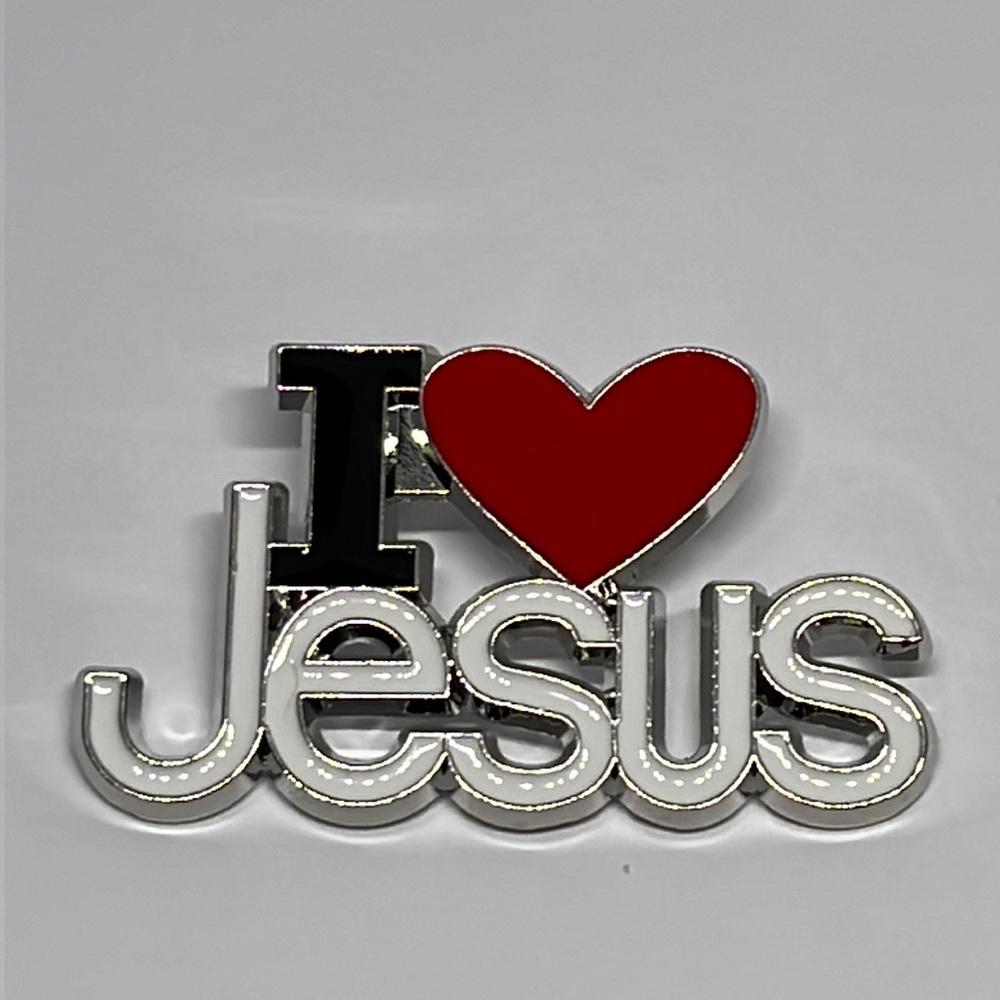 I Love Jesus. Christian brooch lapel‎ pin backpack pin hat pin